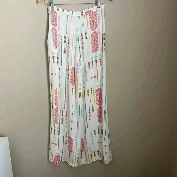 Jack Tribal Print Wide Leg Pants White Size 2 - Picture 10 of 16